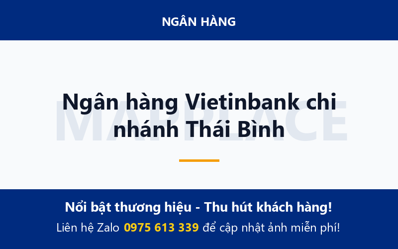 Ngân hàng Vietinbank chi nhánh Thái Bình