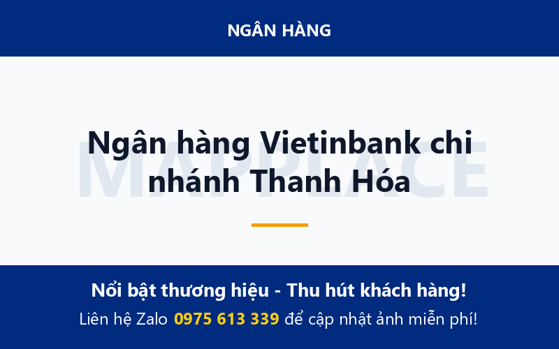 Ngân hàng Vietinbank chi nhánh Thanh Hóa