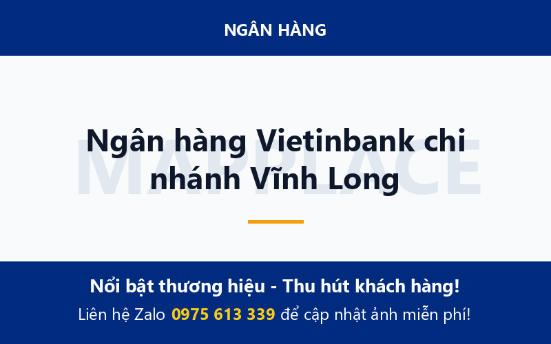 Ngân hàng Vietinbank chi nhánh Vĩnh Long