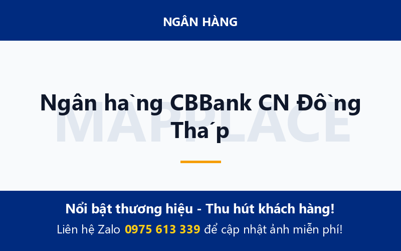 Ngân hàng CBBank CN Đồng Tháp