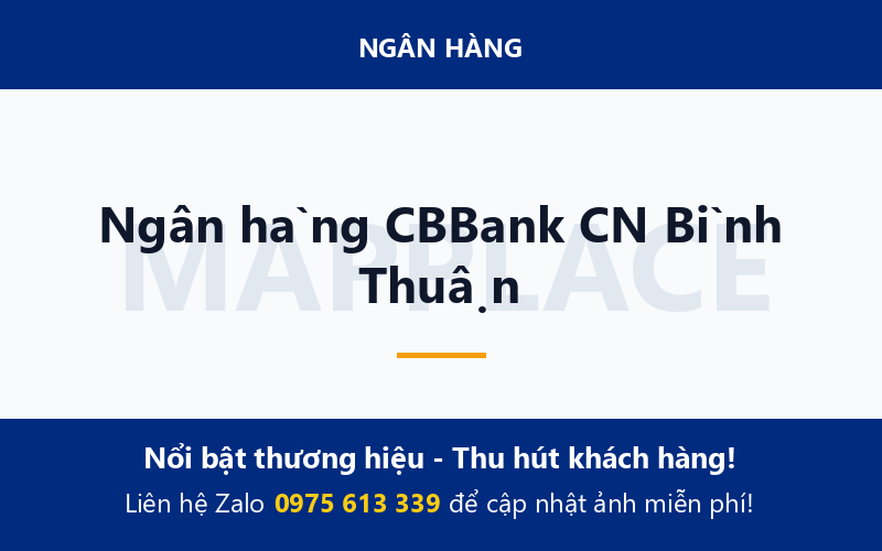 Ngân hàng CBBank CN Bình Thuận