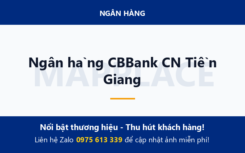 Ngân hàng CBBank CN Tiền Giang
