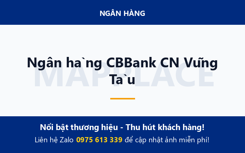Ngân hàng CBBank CN Vũng Tàu