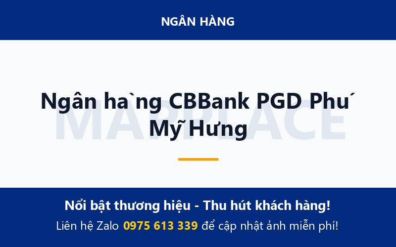Ngân hàng CBBank PGD Phú Mỹ Hưng