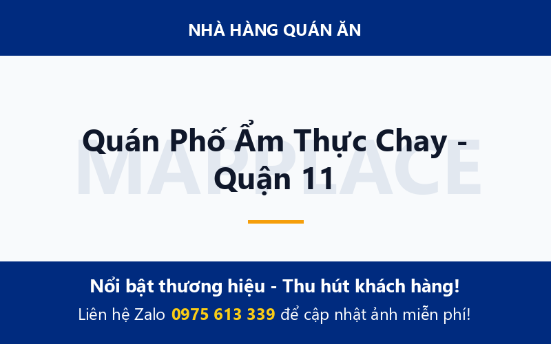 Quán Phố Ẩm Thực Chay - Quận 11