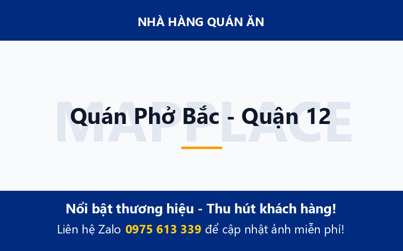 Quán Phở Bắc - Quận 12