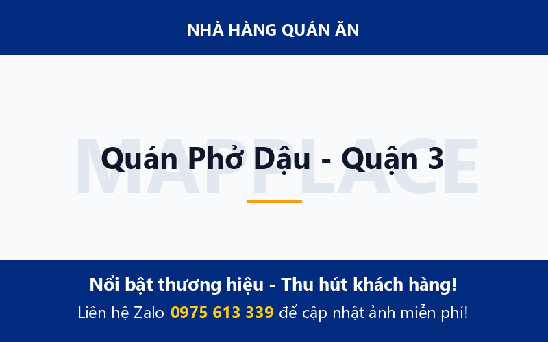 Quán Phở Dậu - Quận 3