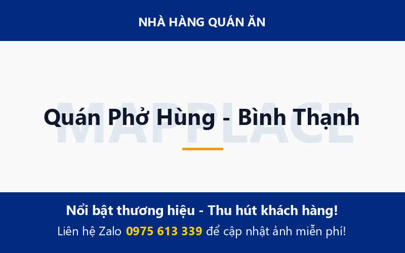Quán Phở Hùng - Bình Thạnh