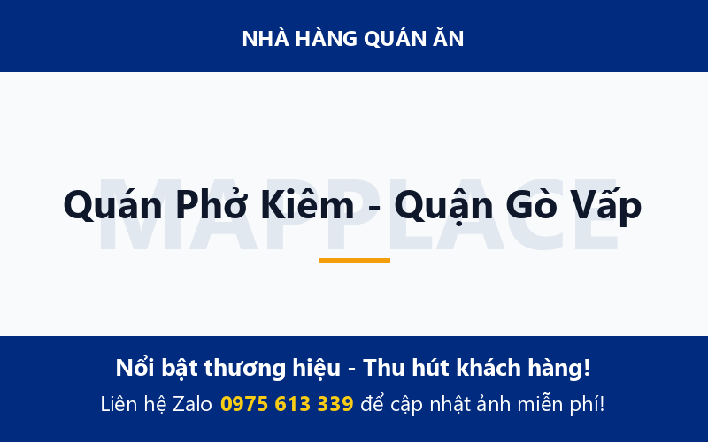 Quán Phở Kiêm - Quận Gò Vấp