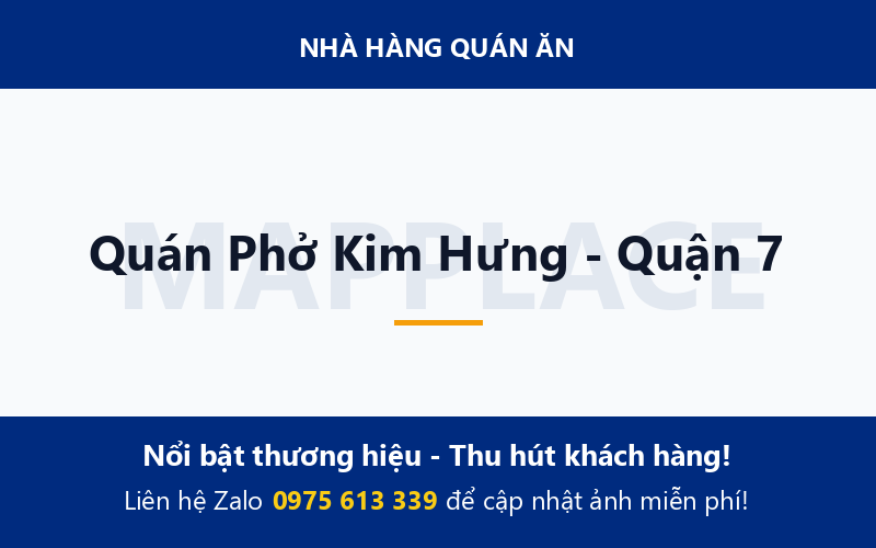Quán Phở Kim Hưng - Quận 7
