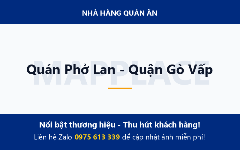 Quán Phở Lan - Quận Gò Vấp