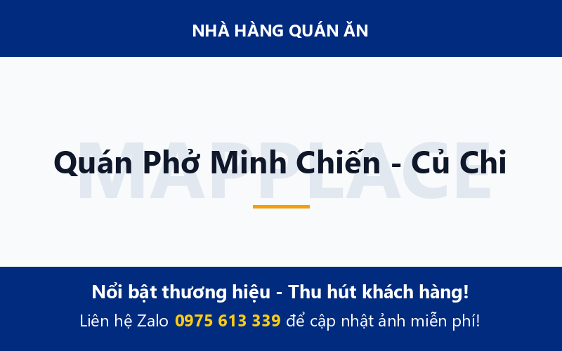 Quán Phở Minh Chiến - Củ Chi