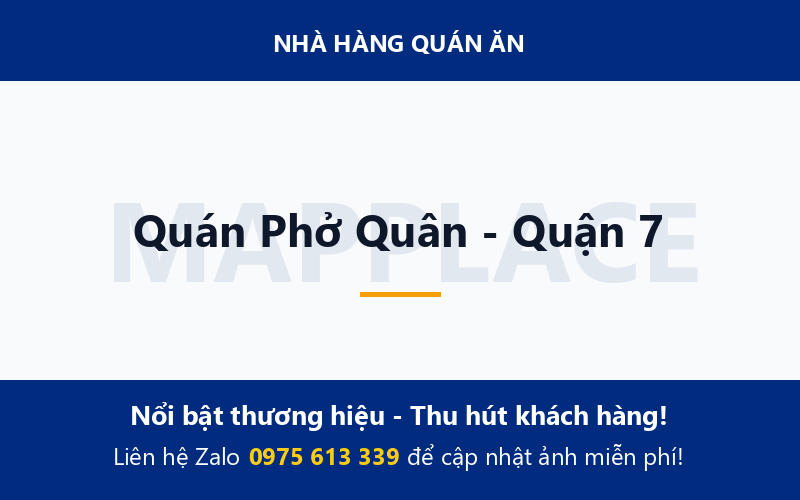 Quán Phở Quân - Quận 7