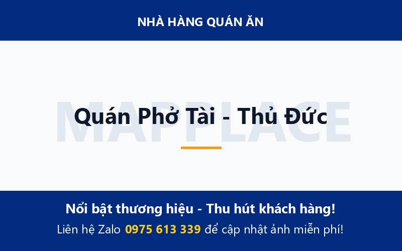 Quán Phở Tài - Thủ Đức