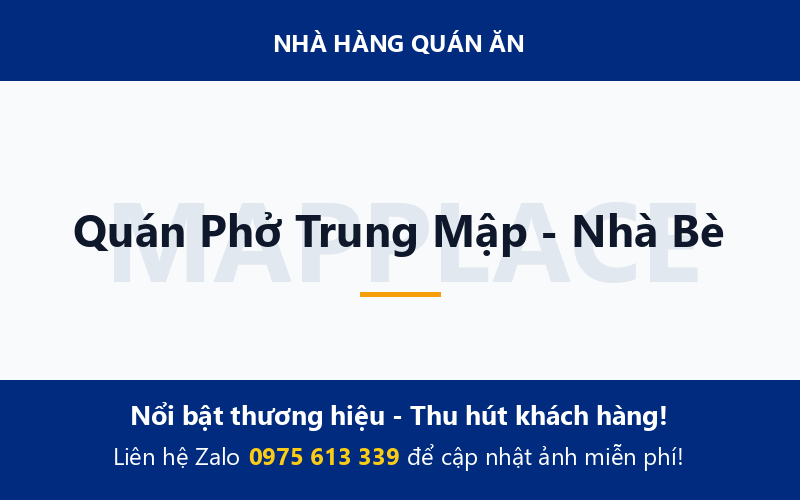 Quán Phở Trung Mập - Nhà Bè