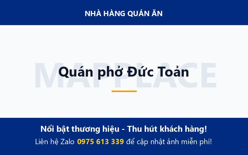 Quán phở Đức Toản