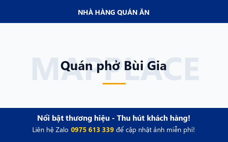 Quán phở Bùi Gia