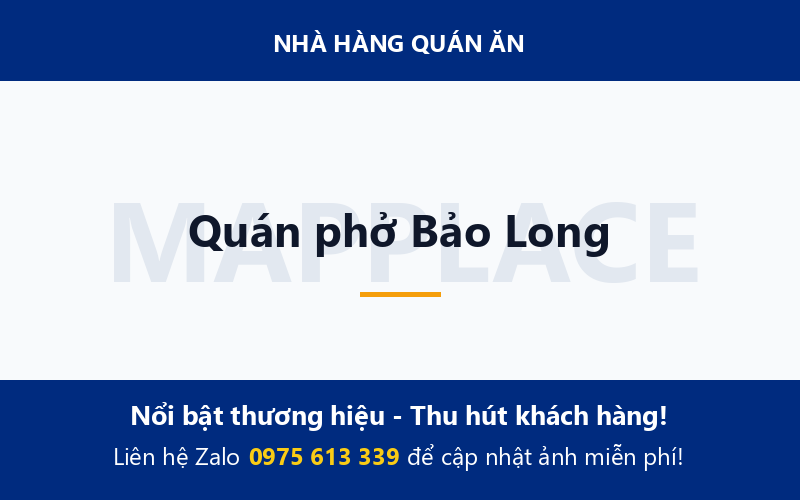 Quán phở Bảo Long