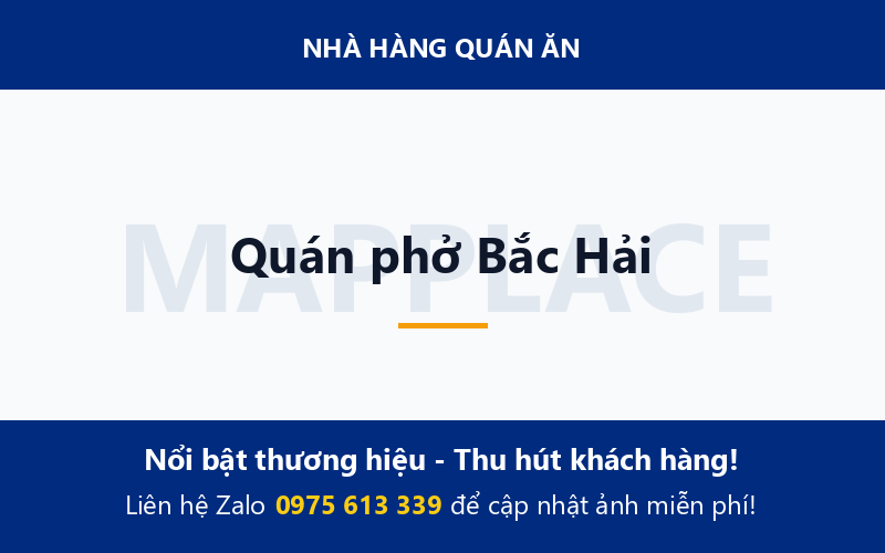 Quán phở Bắc Hải