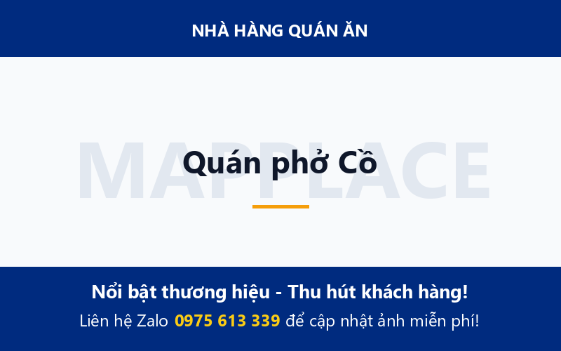 Quán phở Cồ