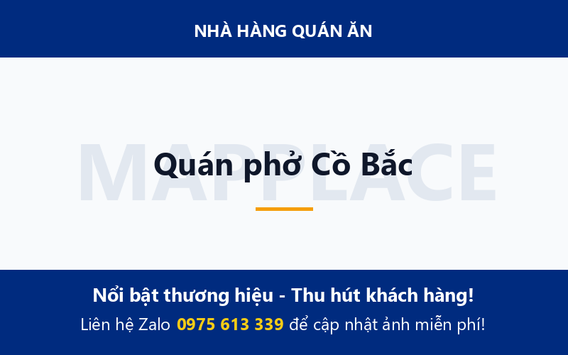 Quán phở Cồ Bắc