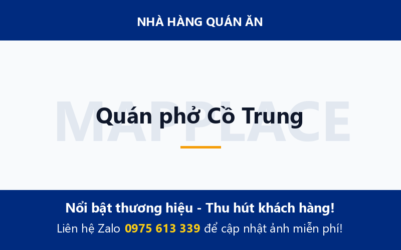 Quán phở Cồ Trung