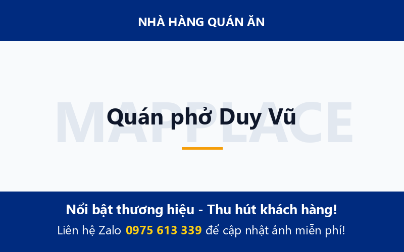Quán phở Duy Vũ