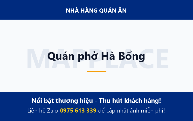 Quán phở Hà Bổng