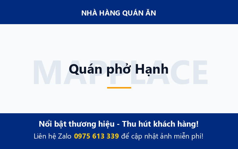 Quán phở Hạnh
