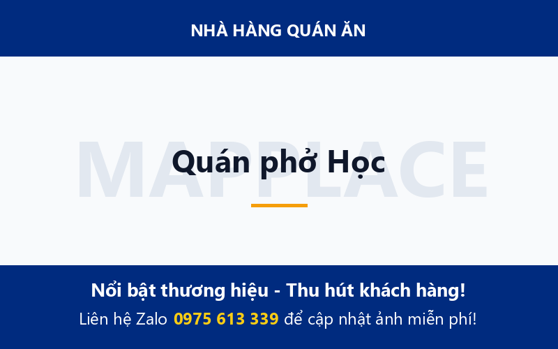 Quán phở Học