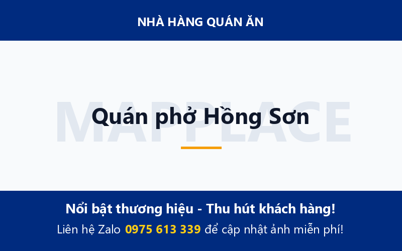 Quán phở Hồng Sơn