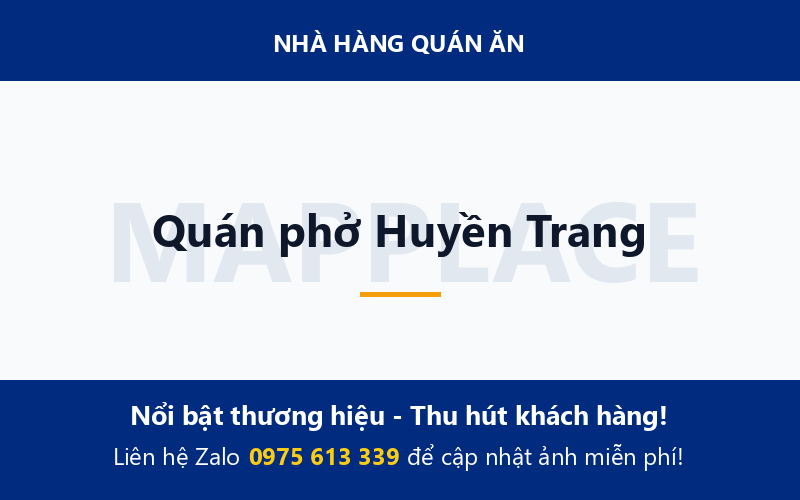 Quán phở Huyền Trang