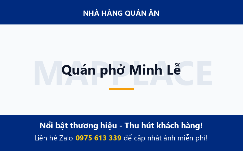 Quán phở Minh Lễ