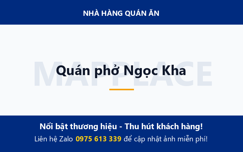 Quán phở Ngọc Kha