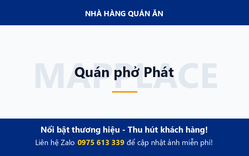 Quán phở Phát