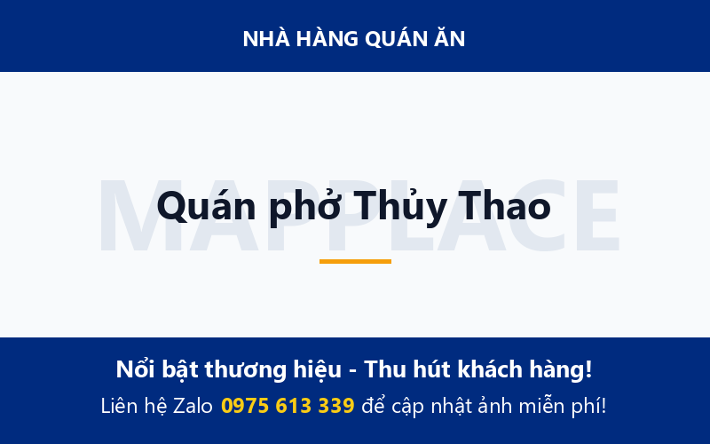 Quán phở Thủy Thao