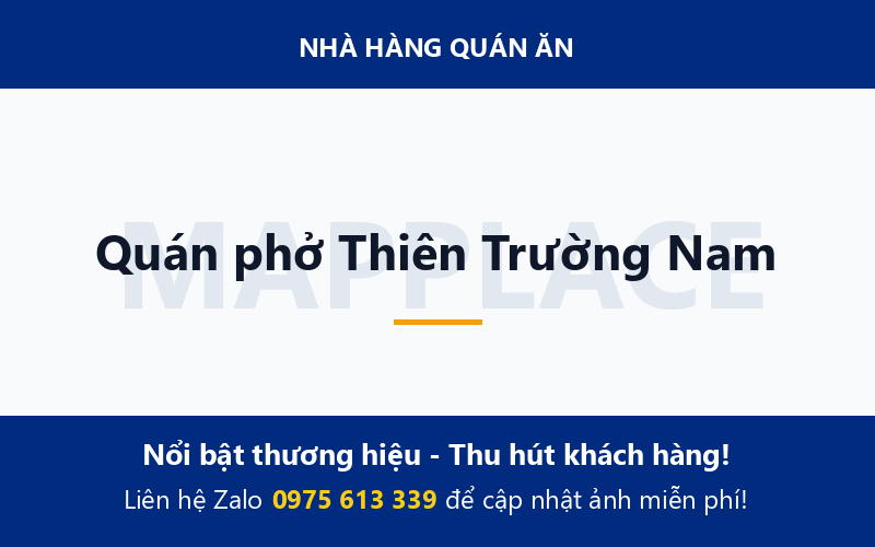Quán phở Thiên Trường Nam