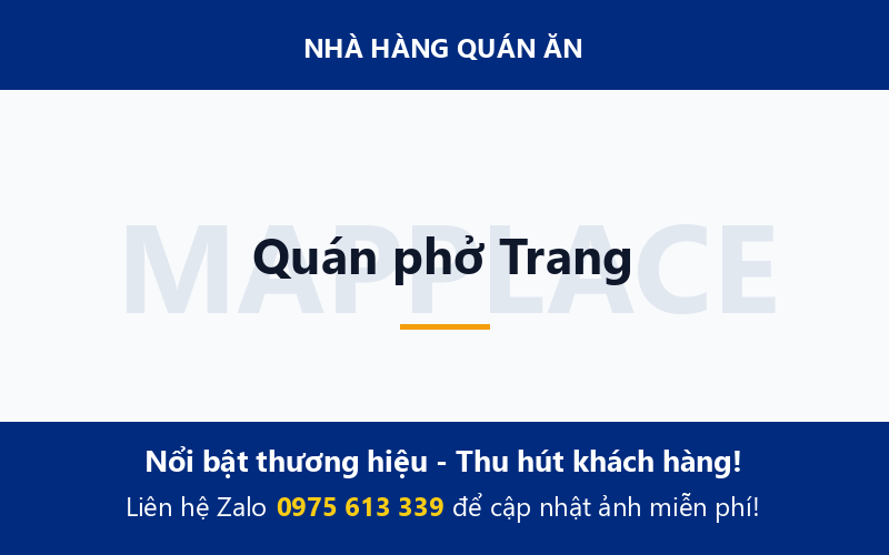 Quán phở Trang