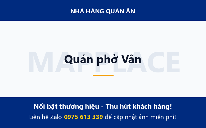 Quán phở Vân