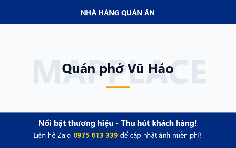 Quán phở Vũ Hảo