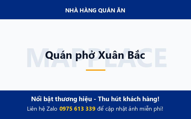 Quán phở Xuân Bắc