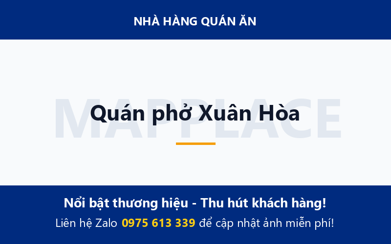 Quán phở Xuân Hòa