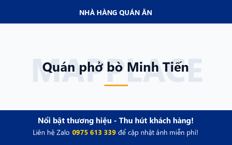Quán phở bò Minh Tiến