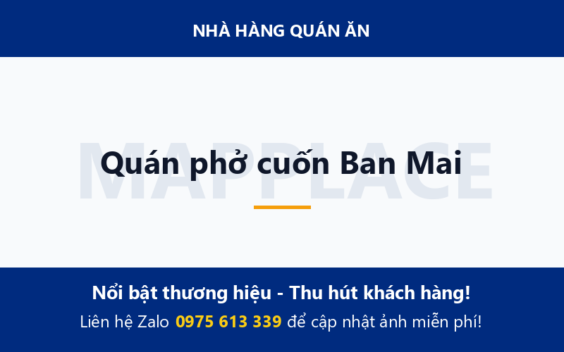 Quán phở cuốn Ban Mai