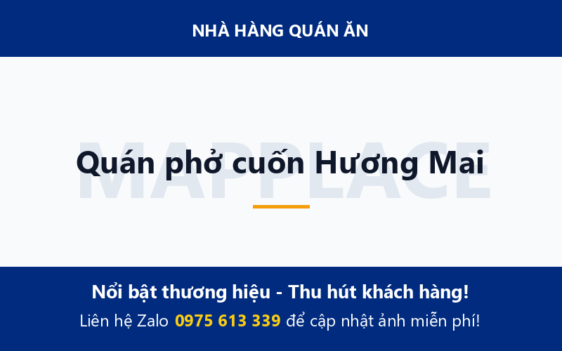 Quán phở cuốn Hương Mai
