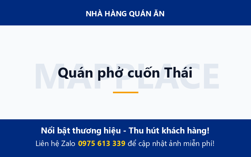 Quán phở cuốn Thái