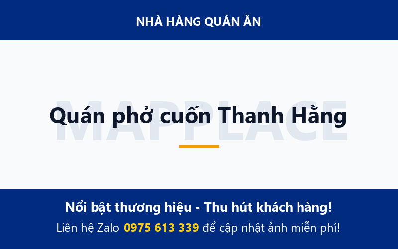 Quán phở cuốn Thanh Hằng