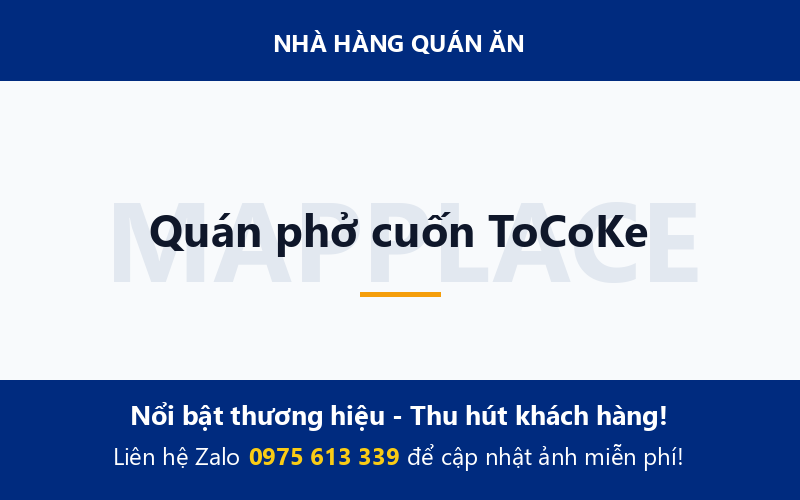 Quán phở cuốn ToCoKe