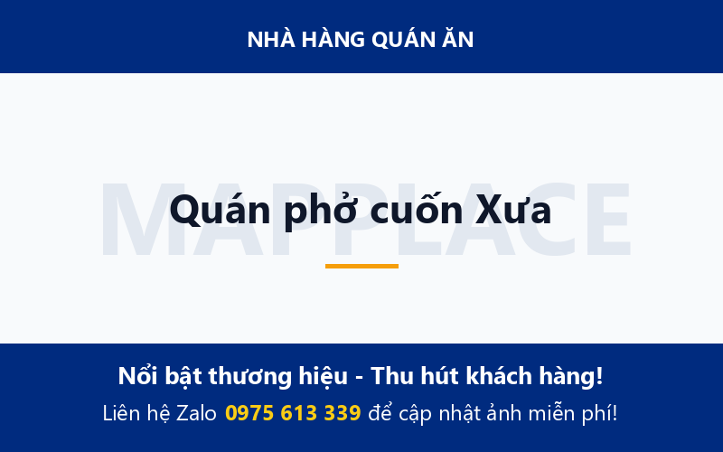 Quán phở cuốn Xưa