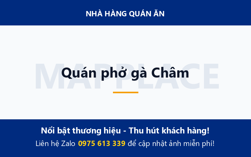 Quán phở gà Châm